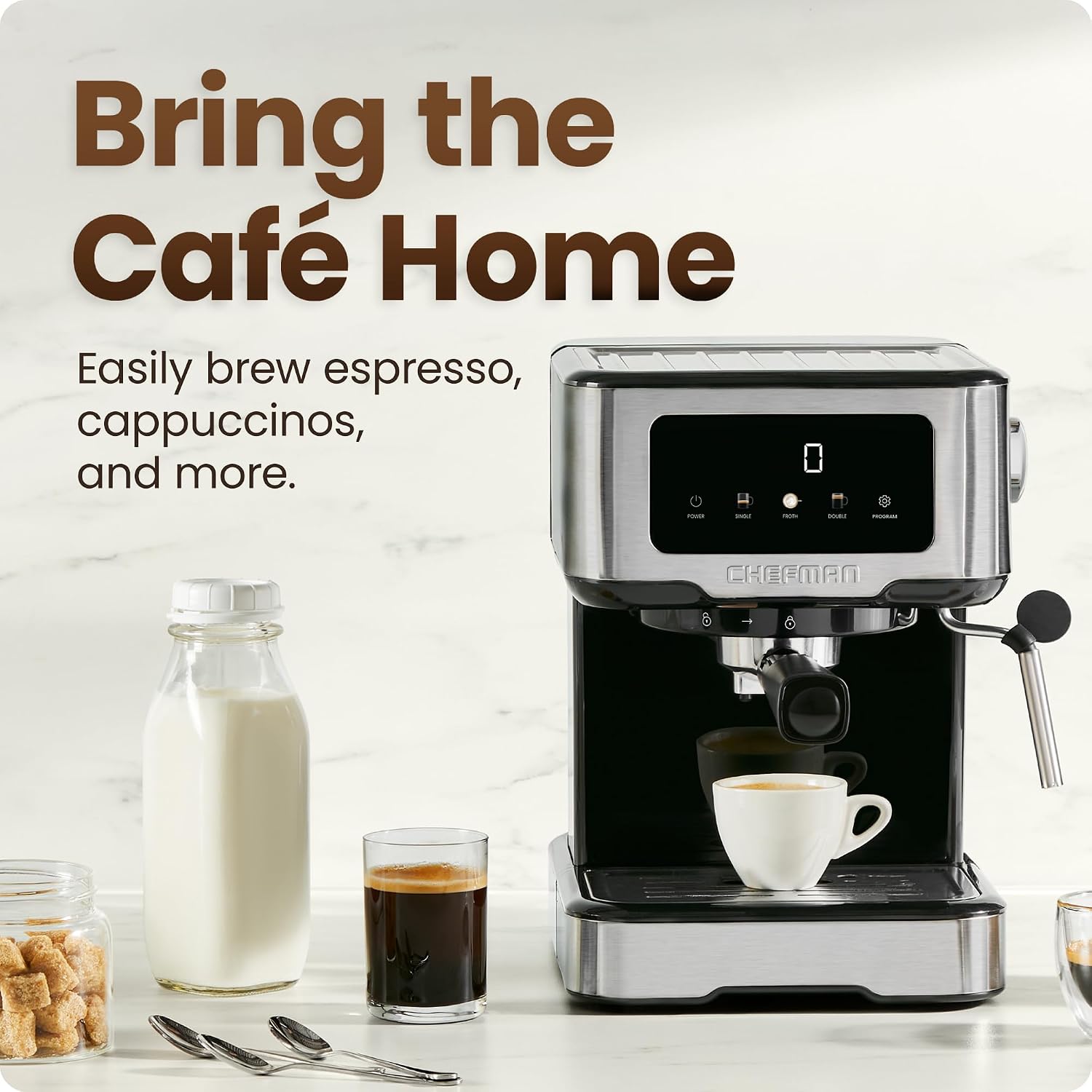 Detalle 2 de Chefman CraftBrew Espresso Machine 1.5L