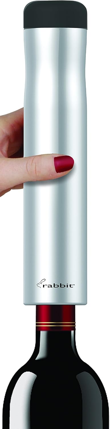 Detalle de Rabbit Automatic Electric Corkscrew (Hands-Free) with Foil Cutter, Rechargeable Cordless Wine Opener
