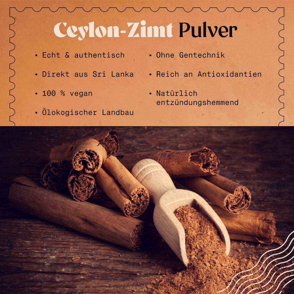 Detalle 2 de NaturaleBio Ceylon Zimt Bio gemahlen 450g