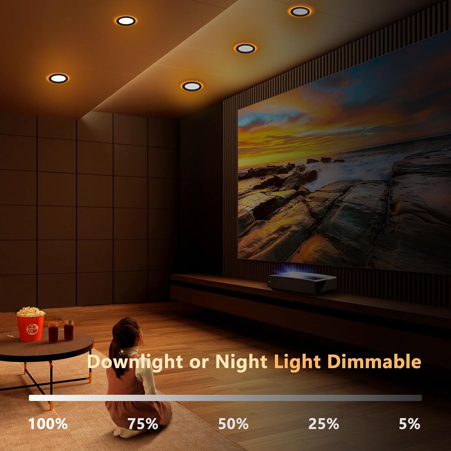 Thumbnail 5 de CycevSun MI-NRL6-BL12P 6-Inch Black Recessed Lights, Night Light, 5CCT, 12-Pack