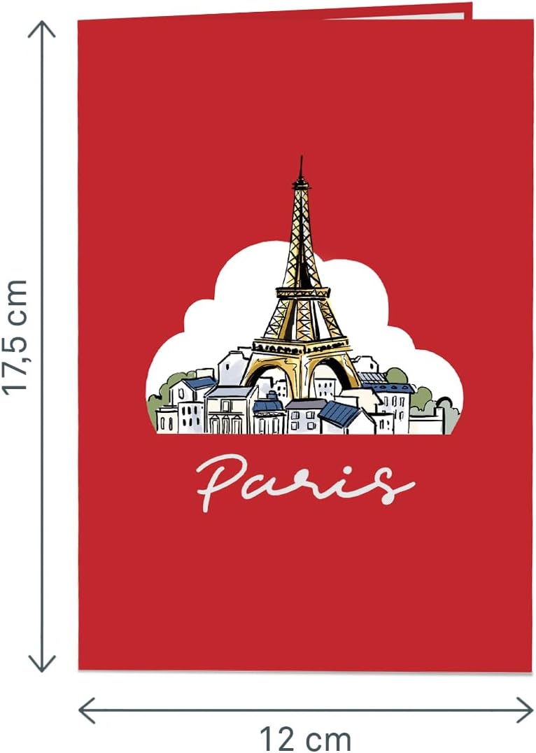 Thumbnail 3 de Carte pop-up Paris papercrush® : carte 3D d’anniversaire avec Tour Eiffel et Versailles