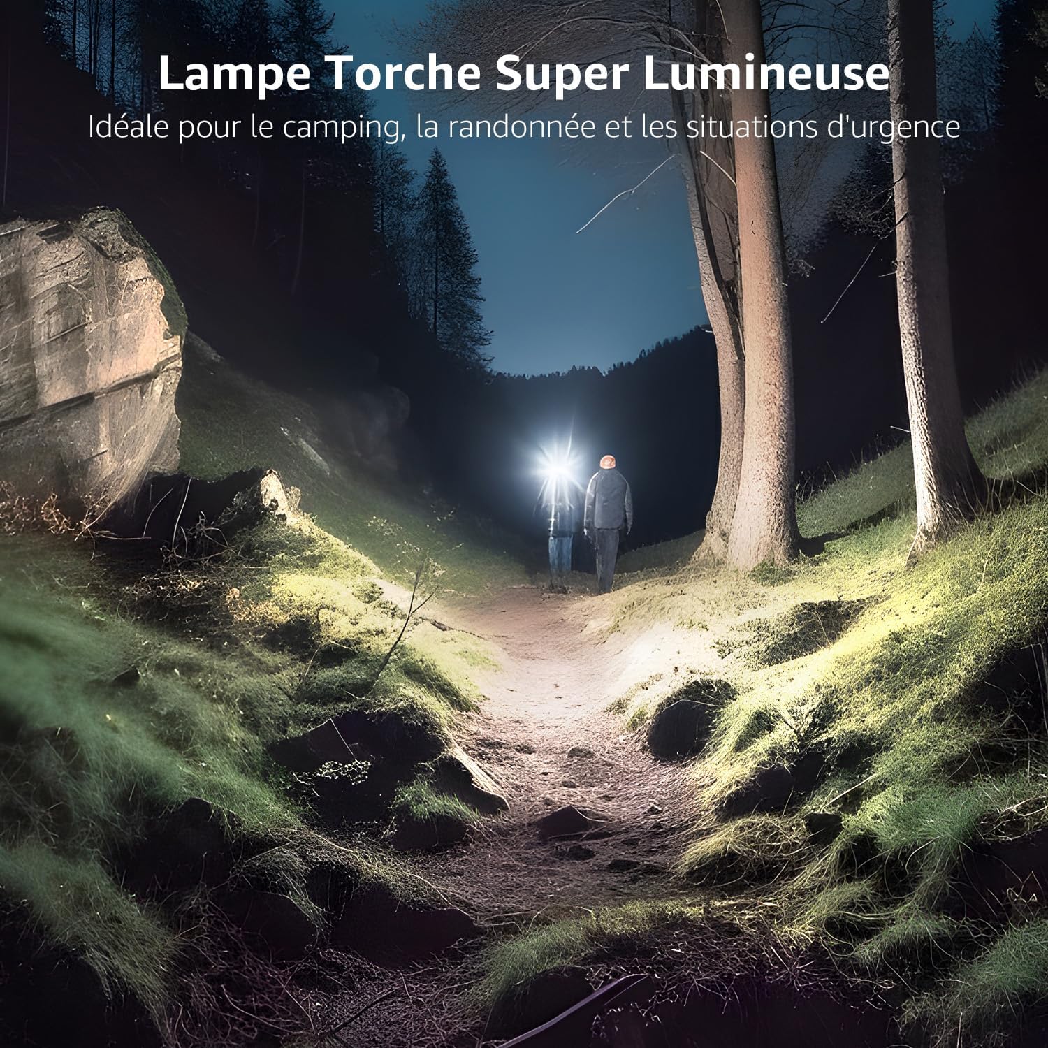Detalle 2 de Lepro LE2050 lampe torche LED zoomable 5 modes IPX4 (lot de 2)