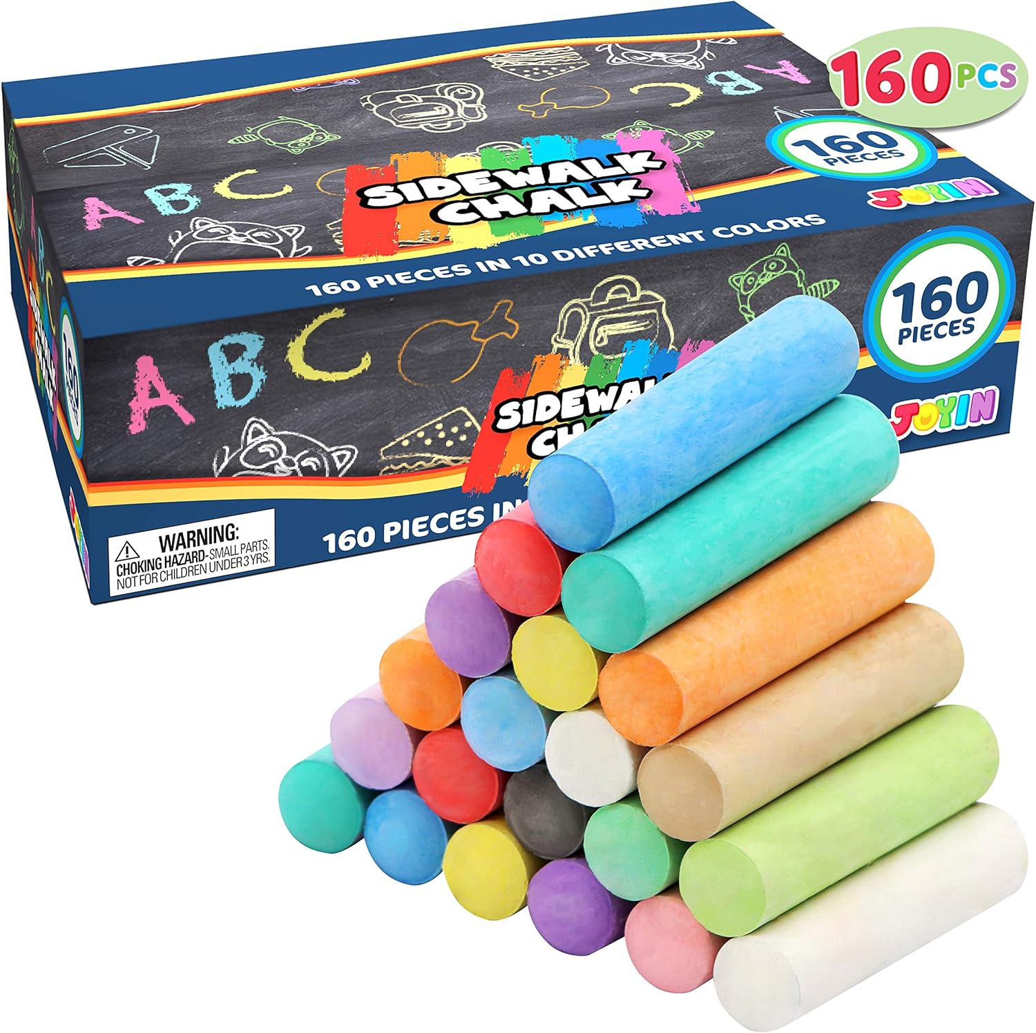 Thumbnail 6 de JOYIN 160 PCS Sidewalk Chalk Set 160pc