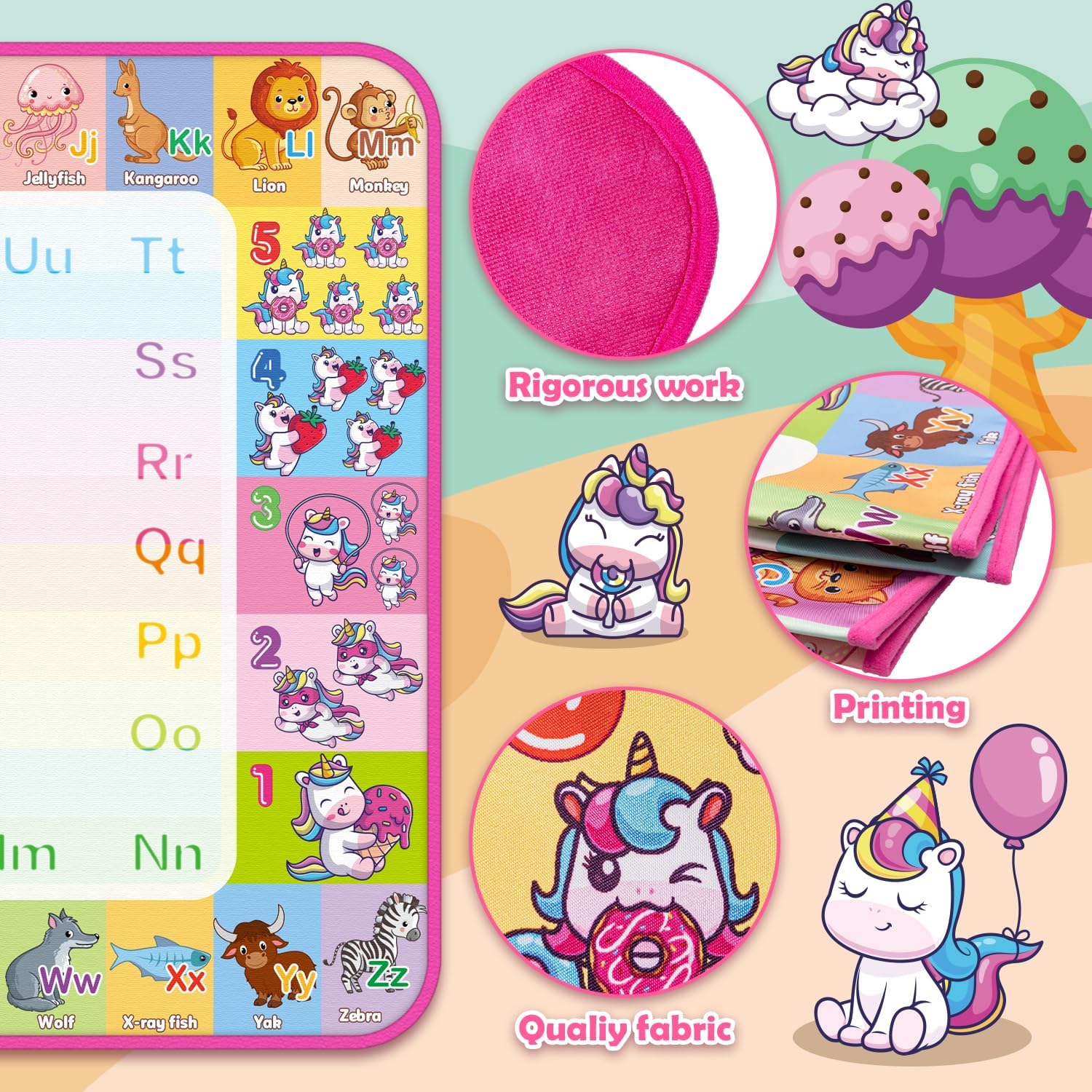 Thumbnail 4 de Aqua Water Doodle Mat 40x28 in 🎨