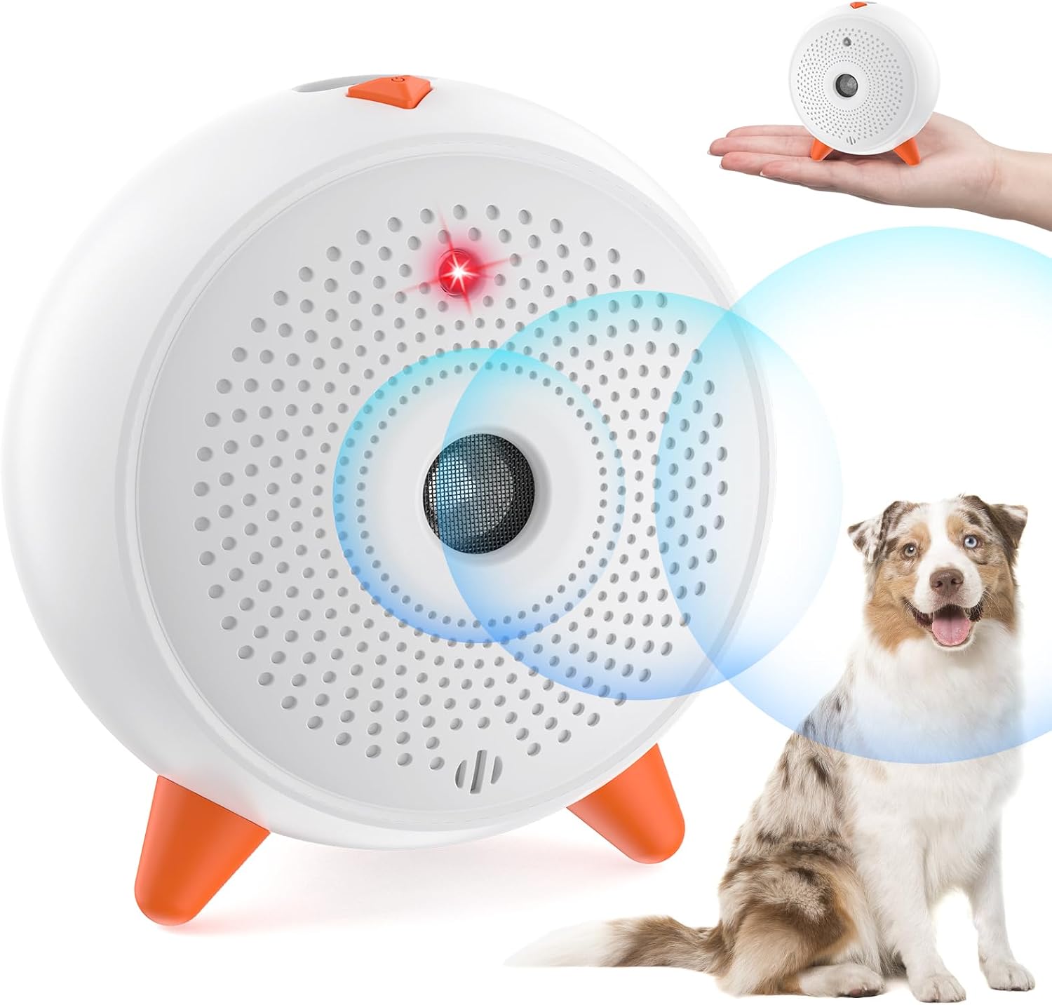Detalle de Anti Barking Device for Dogs: Mini Ultrasonic Deterrent, Rechargeable and IPX4