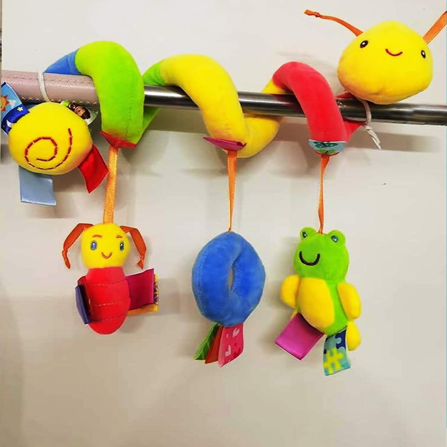 Thumbnail 4 de Zhongdada Spiral pram baby toy – plush hanging rattle sensory toy for crib, bassinet and stroller