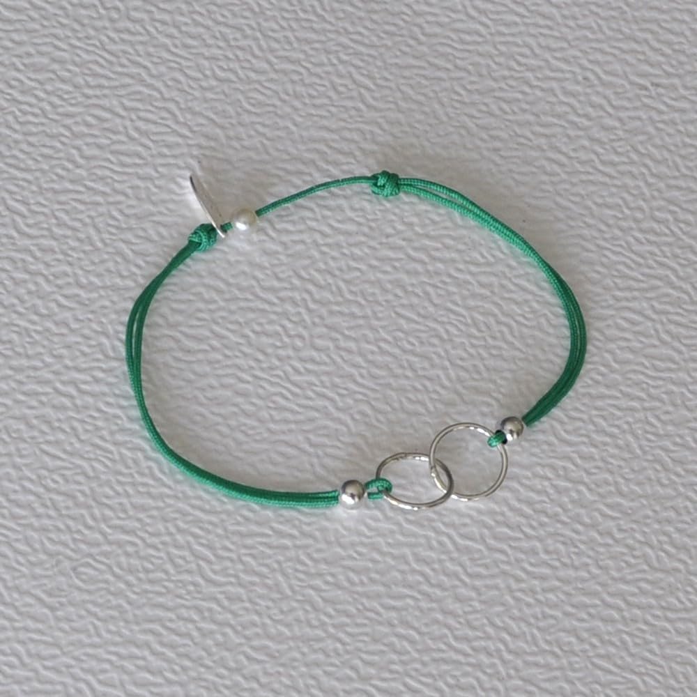 Thumbnail 2 de LES POULETTES BIJOUX Bracciale “Collegamento” in Argento 925 con anelli Tu ed Io - Classics