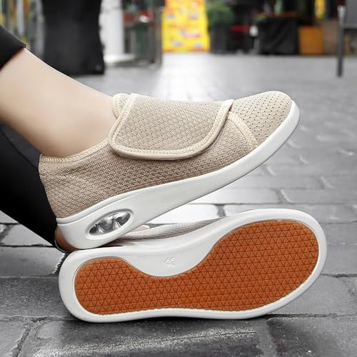 Detalle de Zapatillas diabéticas Edema de Artritis de Sisttke — Extra Ancho, Ajustables y para Pies Hinchados