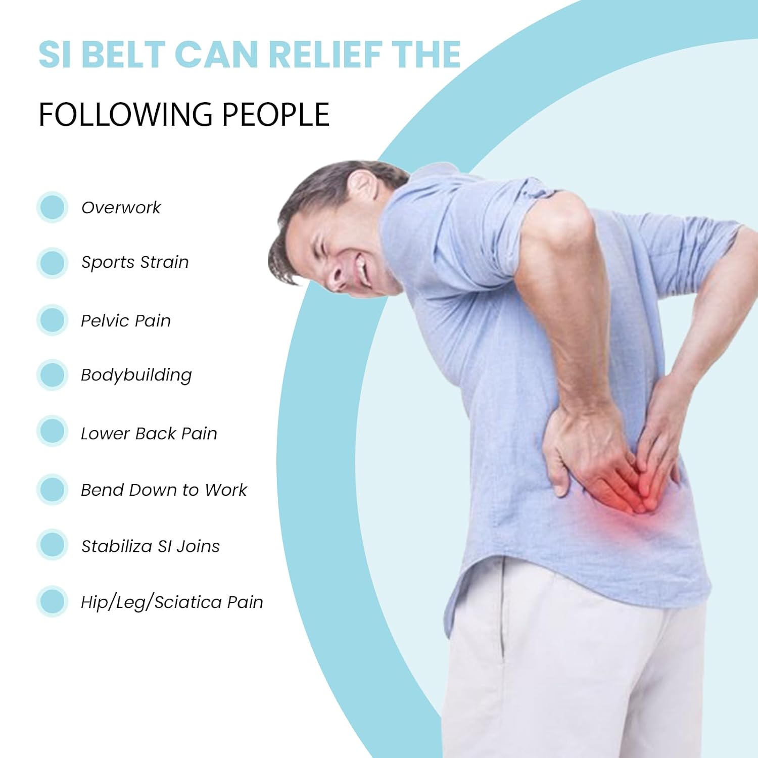 Detalle 1 de JIUFENTIAN Sciatica Belt relief back pain
