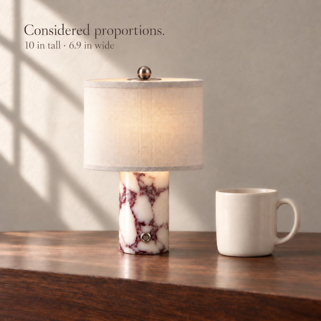 Thumbnail 5 de BBRRZ Marble Table Lamp, Calacatta Viola