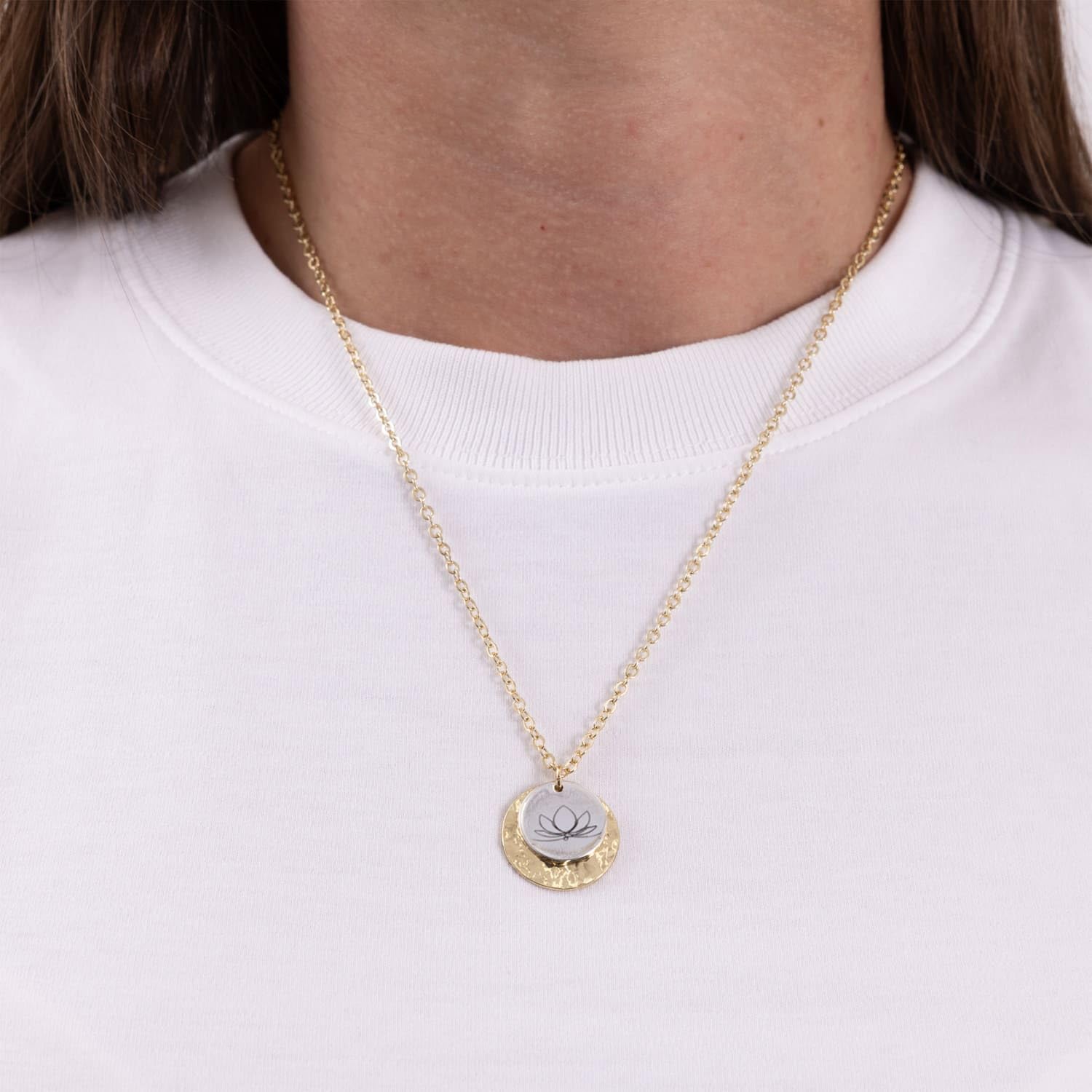 Thumbnail 3 de Splosh Heart & Soul Necklace: gold-plated pendant with a resilience message