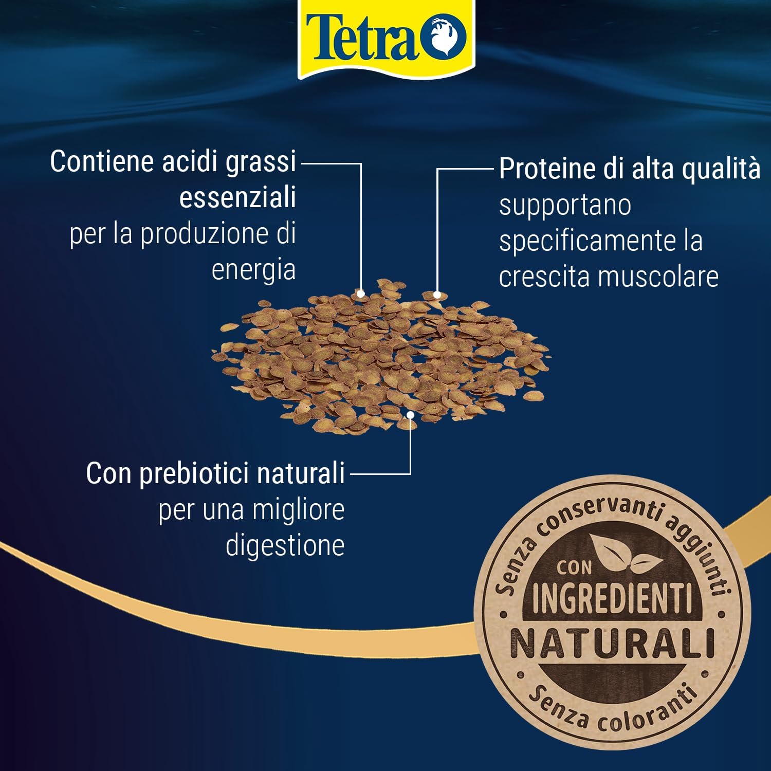 Detalle de Tetra Pro Energy Multi-Crisps: mangime premium per pesci ornamentali in lattina da 500 ml