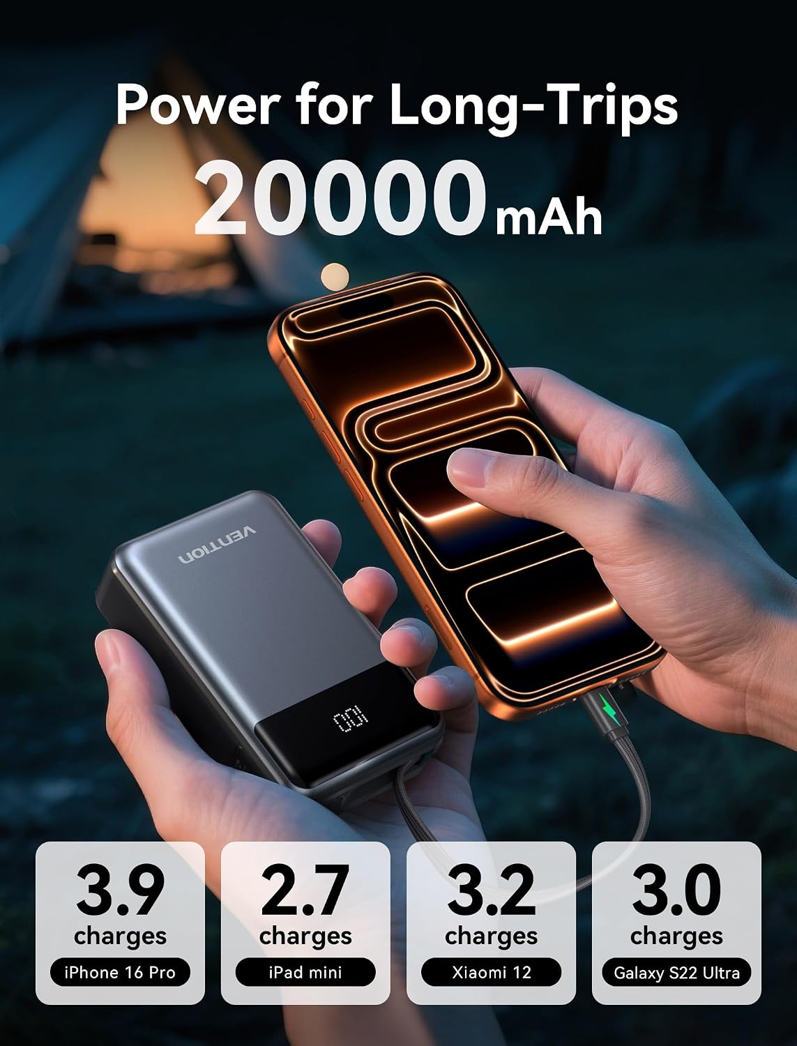 Thumbnail 2 de VENTION 65W 20000mAh Power Bank