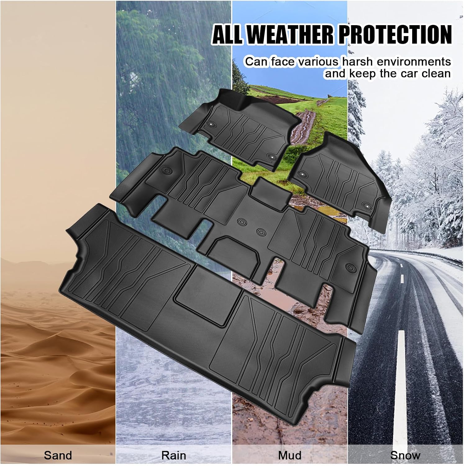 Detalle 2 de Floor mats and cargo mat for Chrysler Pacifica, TPE
