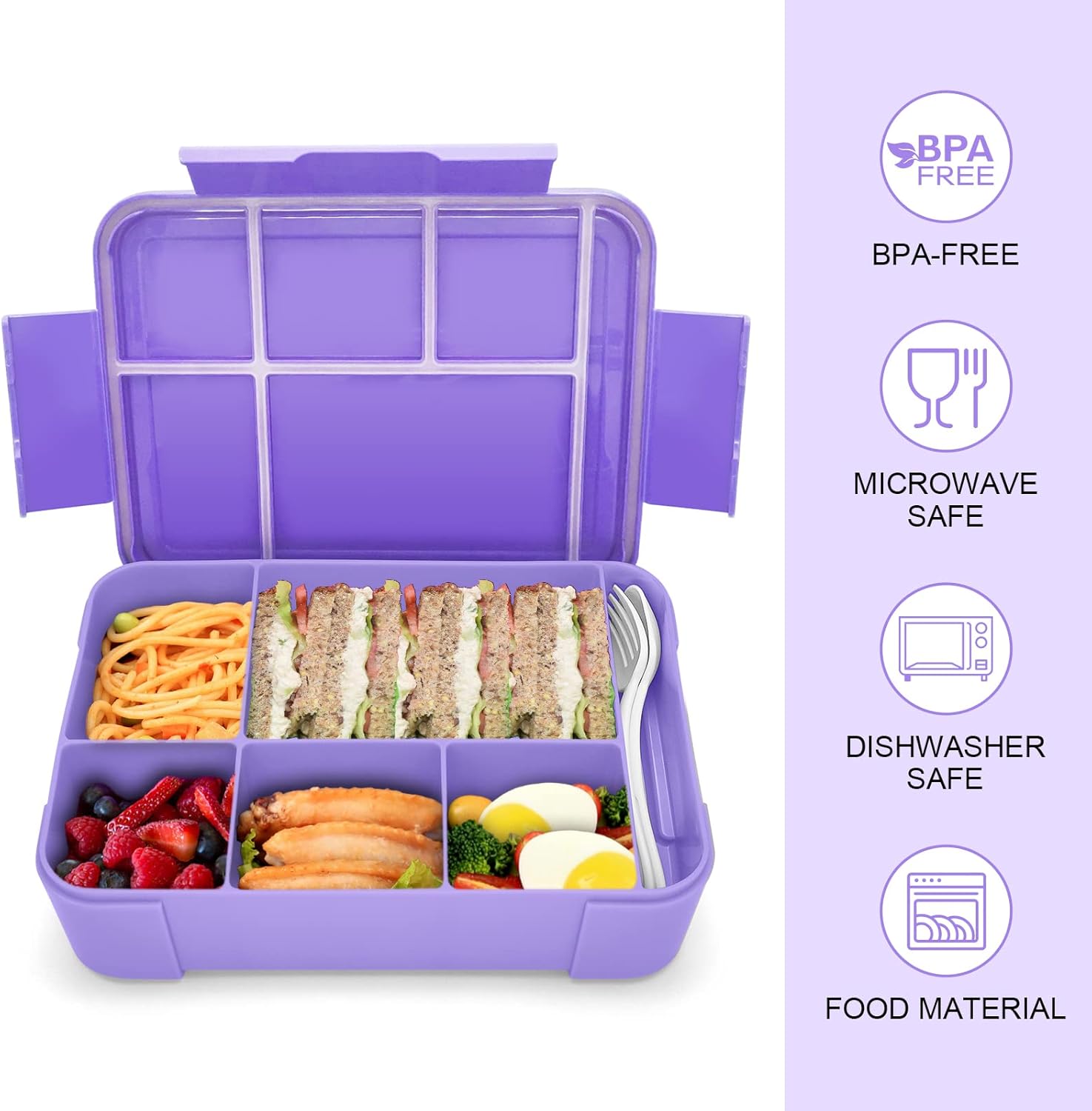 Thumbnail 6 de IJIAMY Brotdose Kinder 1300ml Bento Box für Schule