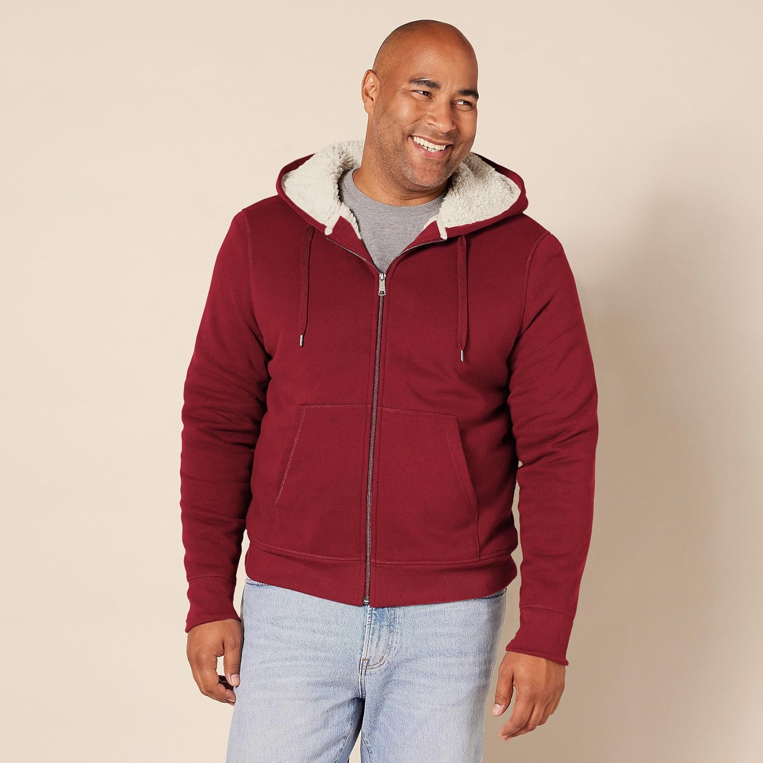 Thumbnail 4 de Amazon Essentials men’s Sherpa-lined full-zip fleece hoodie