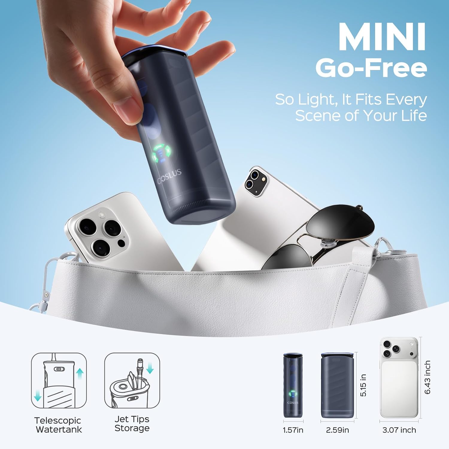 Thumbnail 3 de COSLUS T50 Portable Water Flosser for Travel