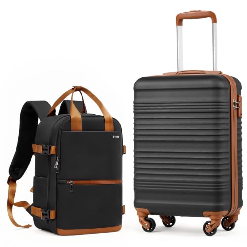 Detalle de COOLIFE Ryanair Valise Cabine 55x35x20 cm et EasyJet Cabine 40x30x20 cm – Bagage de cabine polyvalent