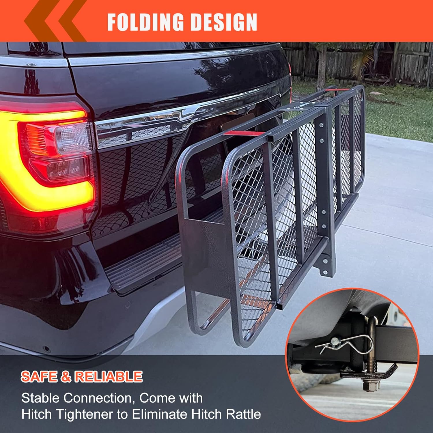 Detalle 2 de MeeFar 500 lb Hitch Cargo Carrier 60x20