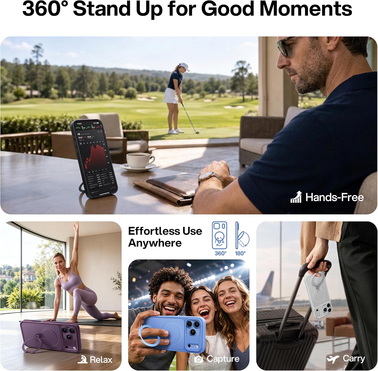 Detalle de CASEKOO MagicStand Pro Case for iPhone 18 Pro Max, 360° Stand, MagSafe