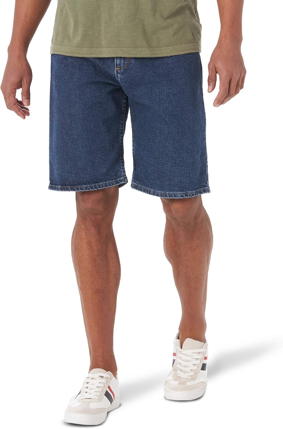 Detalle de Wrangler Authentics Denim Short Big & Tall Comfort Flex – Dark Stonewash, 46