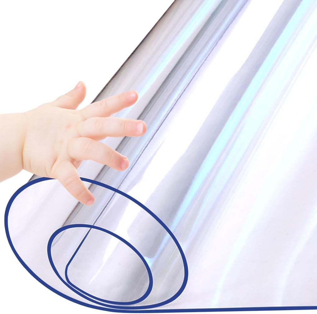 WanDeela Clear Table Top Protector Set – 16x16 Inches (2 Pack)