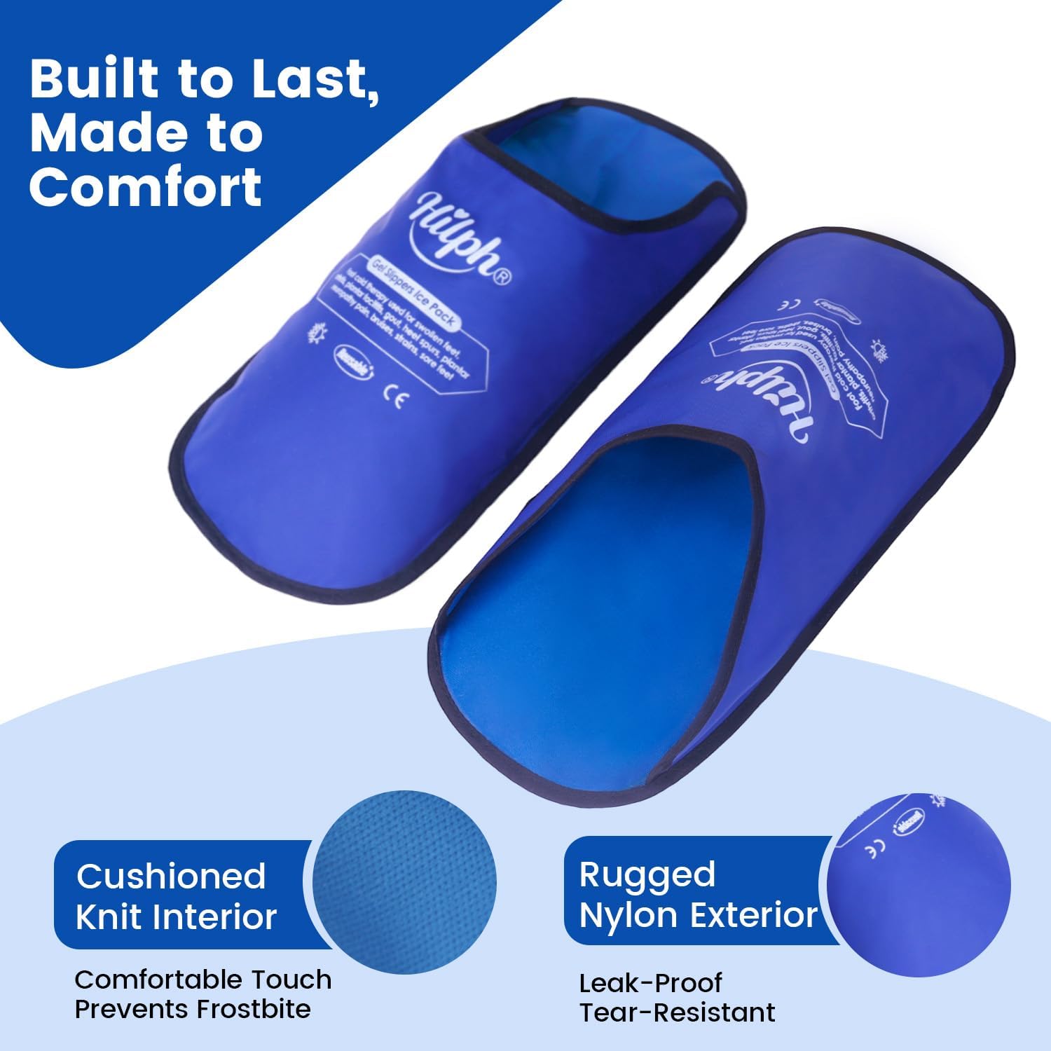 Detalle de Hilph Foot Ice Pack Slippers 2 pack