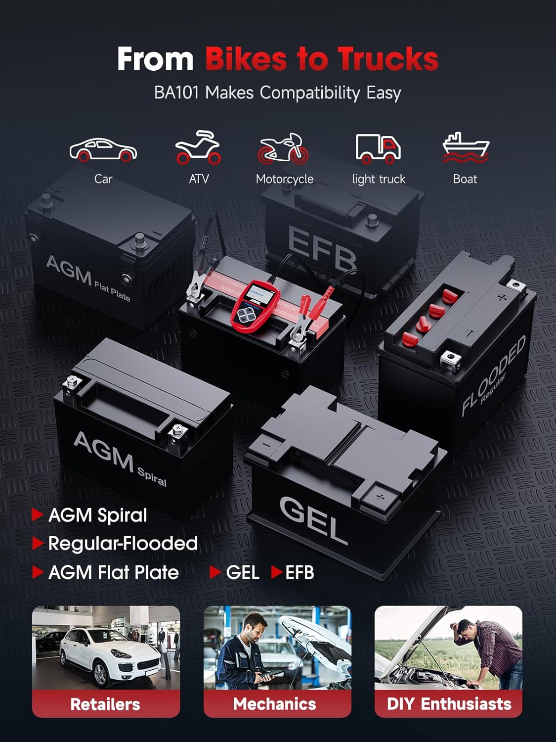 Thumbnail 4 de ANCEL BA101 12V Car Battery Tester