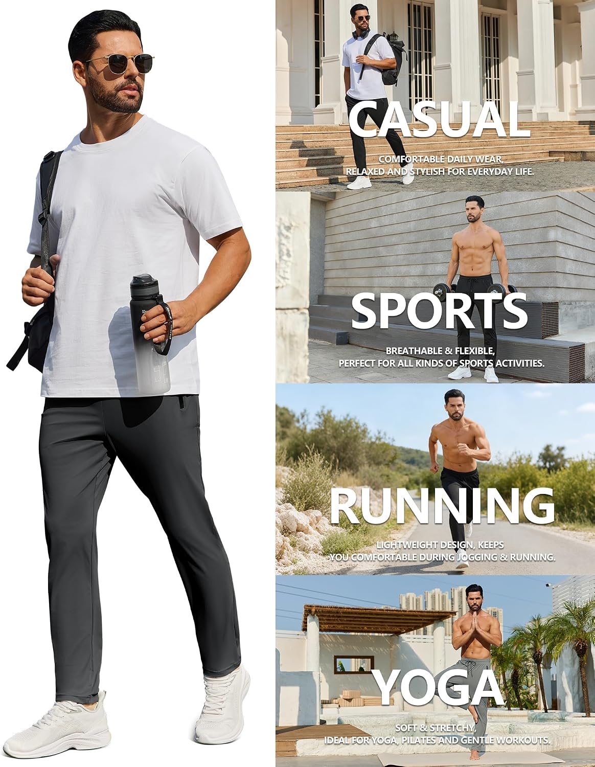 Detalle de FOGFIRE Men's Joggers, Polyamide-Spandex