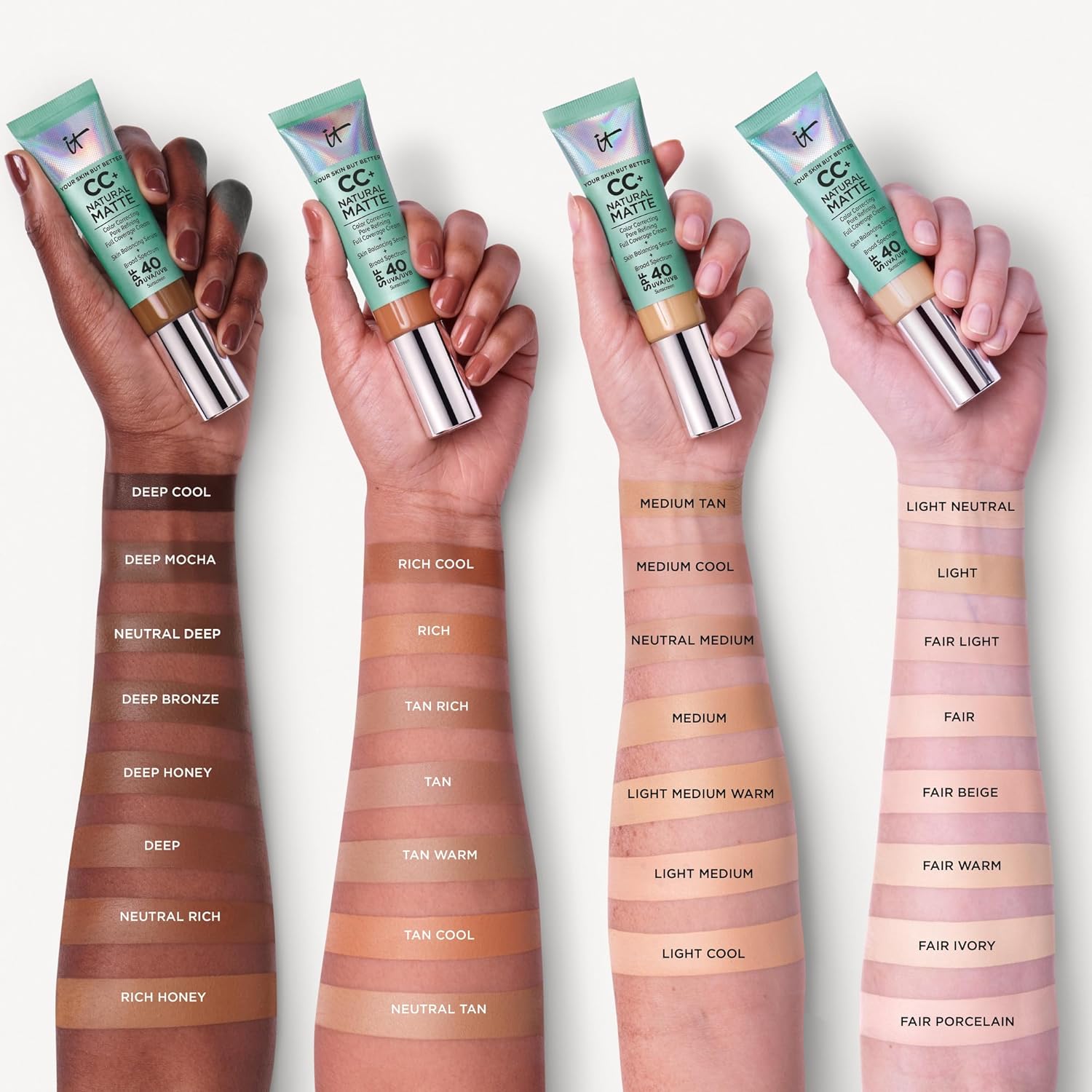 Thumbnail 4 de IT Cosmetics CC+ Cream Natural Matte Foundation, SPF 40 Full Coverage