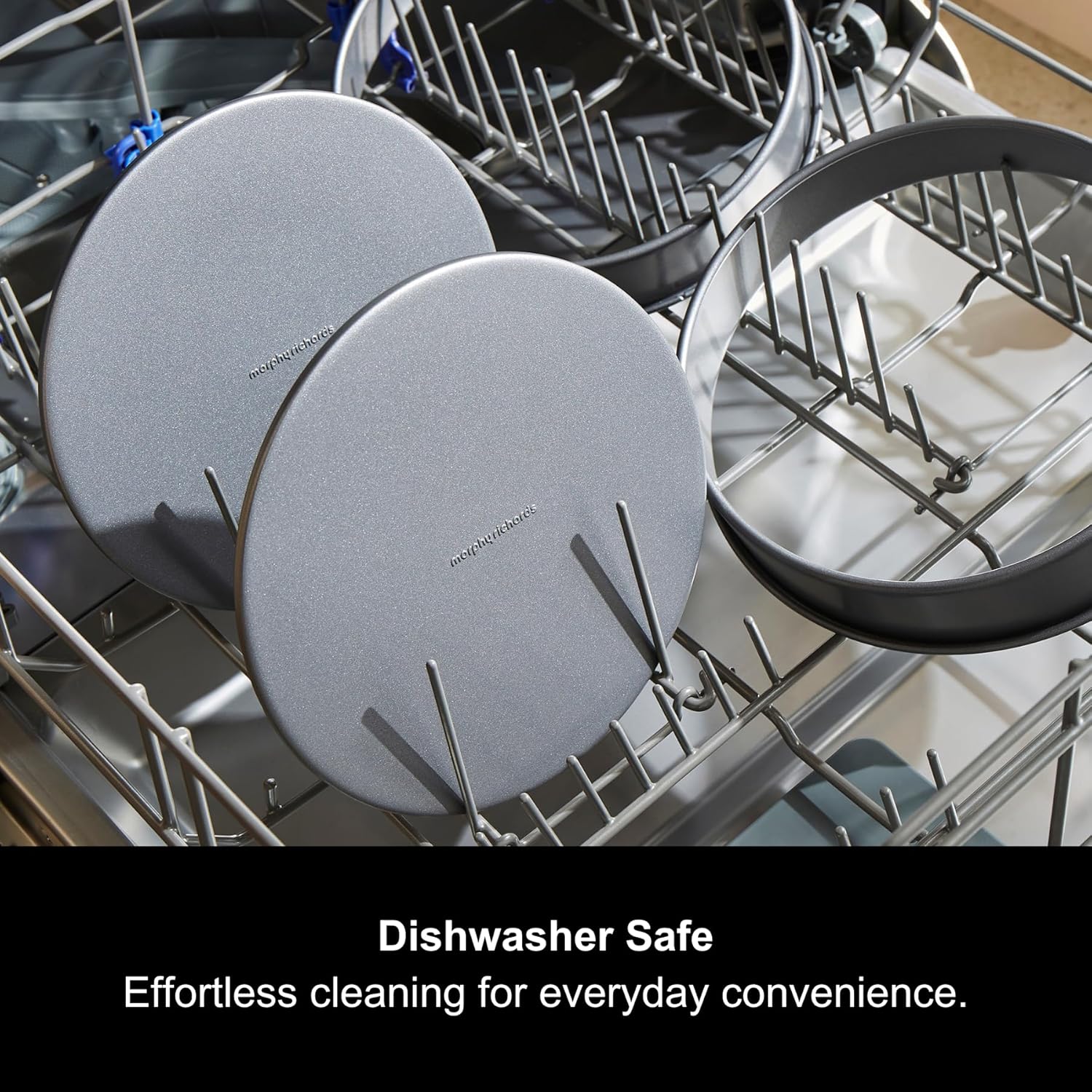 Thumbnail 5 de Morphy Richards 8" Loose Base Shallow Cake Tin Set (Non-Stick Carbon Steel) – 849007