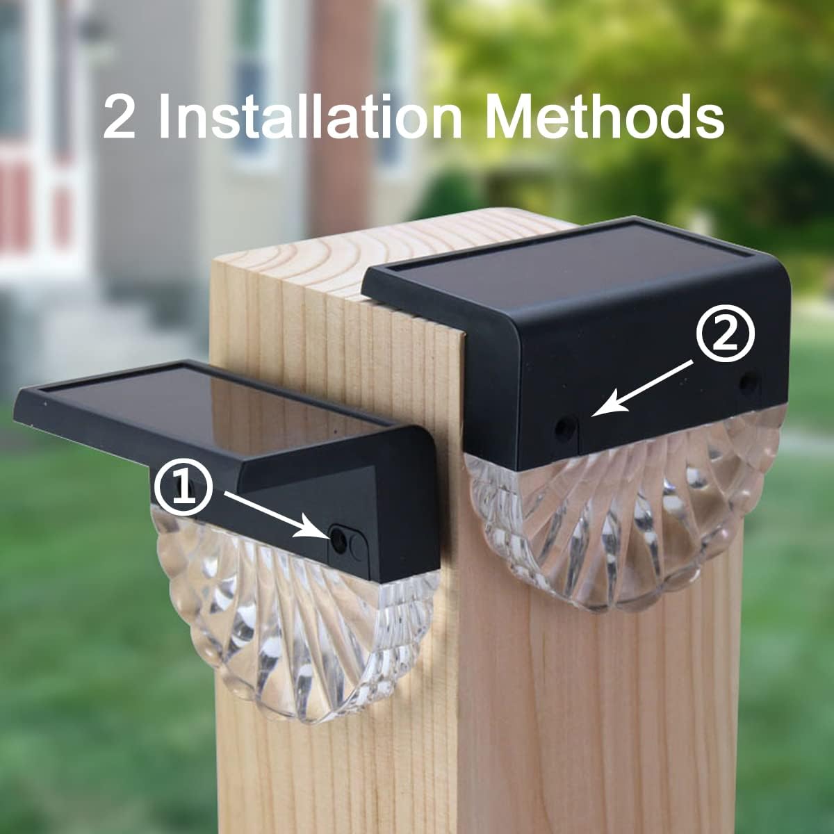 Detalle 2 de Anmossi TY-BD-6PCS solcellslampor utomhus, 6-pack med två ljuslägen och IP65