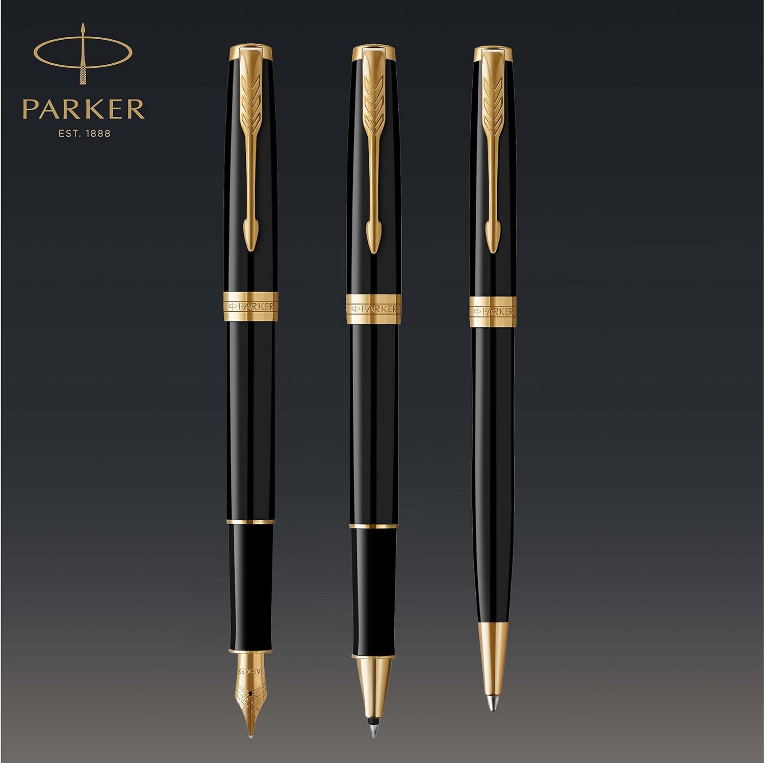 Thumbnail 5 de Parker Sonnet - Bolígrafo roller negro, dorado y elegante ✍