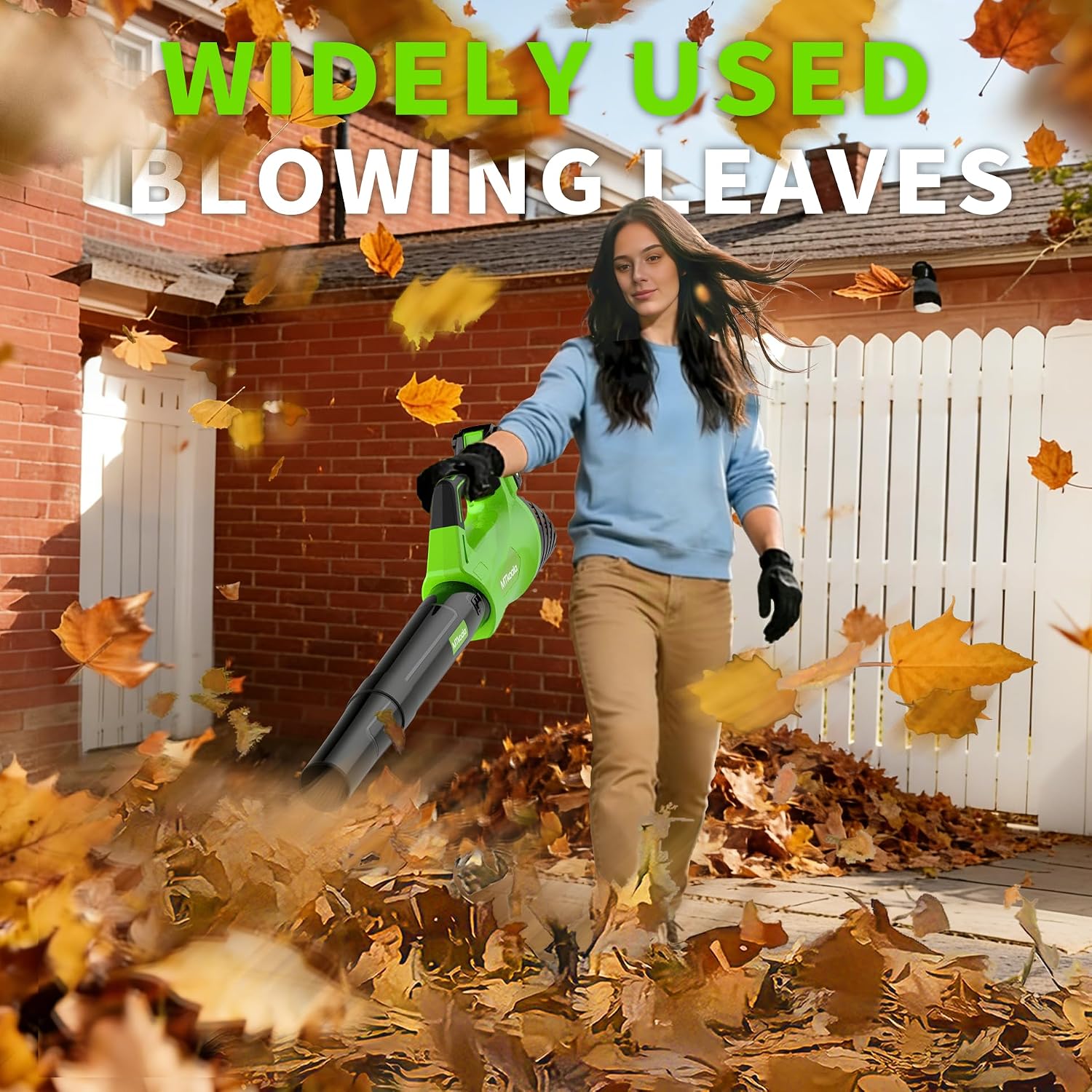 Detalle 2 de MTKOALA LB-8199 Cordless Leaf Blower, 450 CFM, 150 MPH, Two Speeds