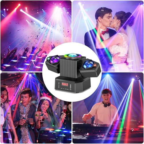Thumbnail 8 de FODEXAZY 65W Cabeza Móvil Led Moving Head con Control Remoto y DMX512 (RGBW 4 en 1) para Fiesta y Escenario