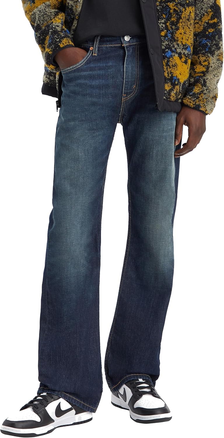 Detalle de Levi's 527 Slim Boot Cut Jeans Uomo: stile rilassato e versatile