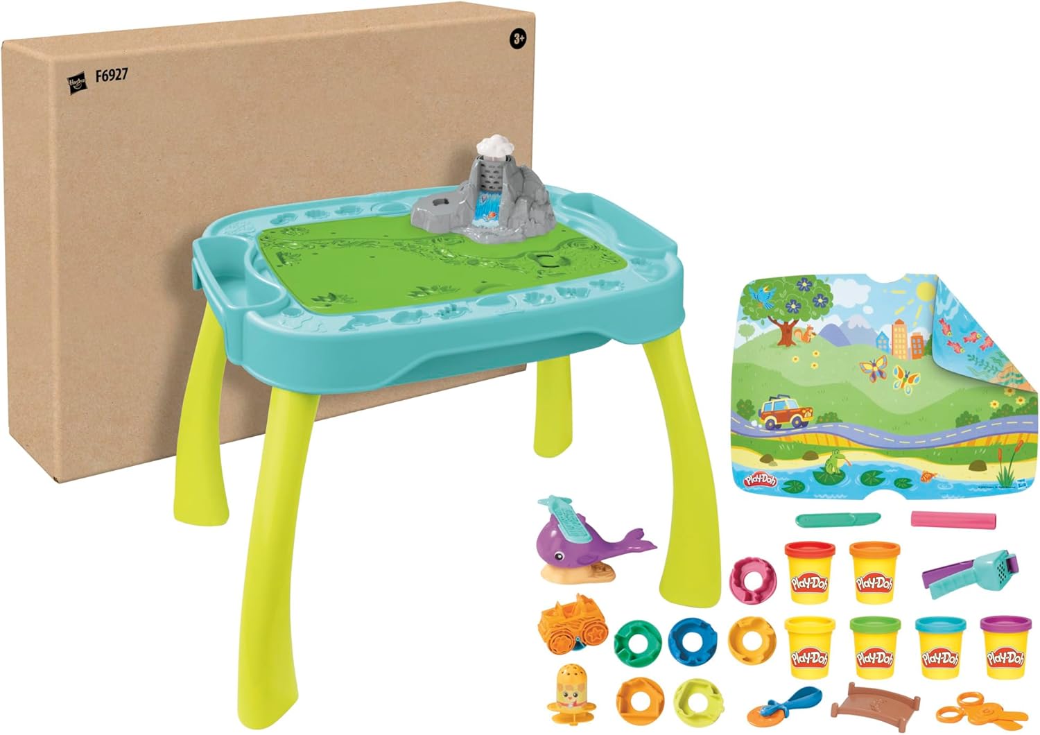 Detalle 2 de Play-Doh Table de création réversible pour enfants avec pâte à modeler