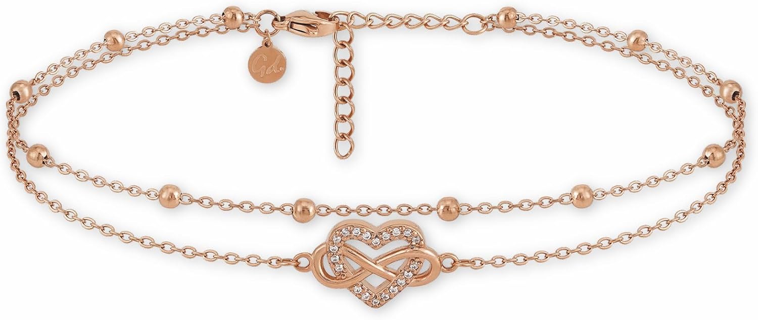 Detalle de Bracelet de cheville 22-27 cm cheville multi-rangs đź’Ž