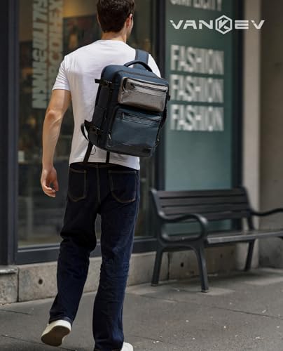 Detalle de VANKEV Mochila de Cabina 40x30x20 cm (24 L) para Vueling, Ryanair, EasyJet y más — portátil de 15,6