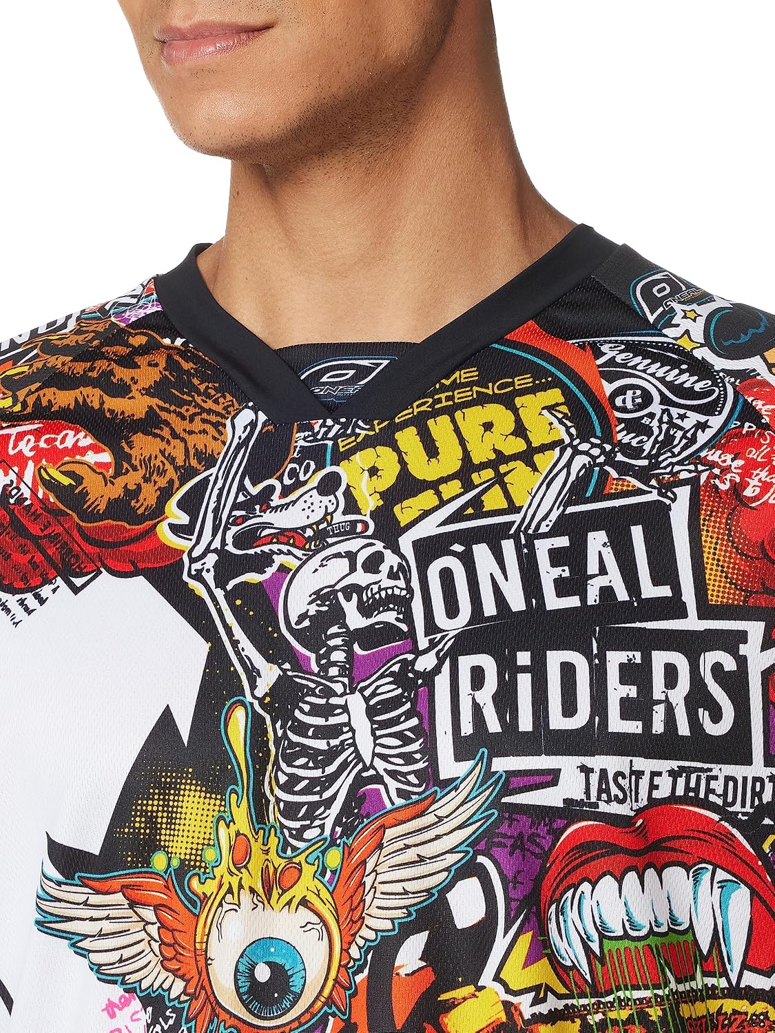 Detalle de O'NEAL 2019 Mayhem Lite Crank – lekka koszulka motocrossowa z długim rękawem