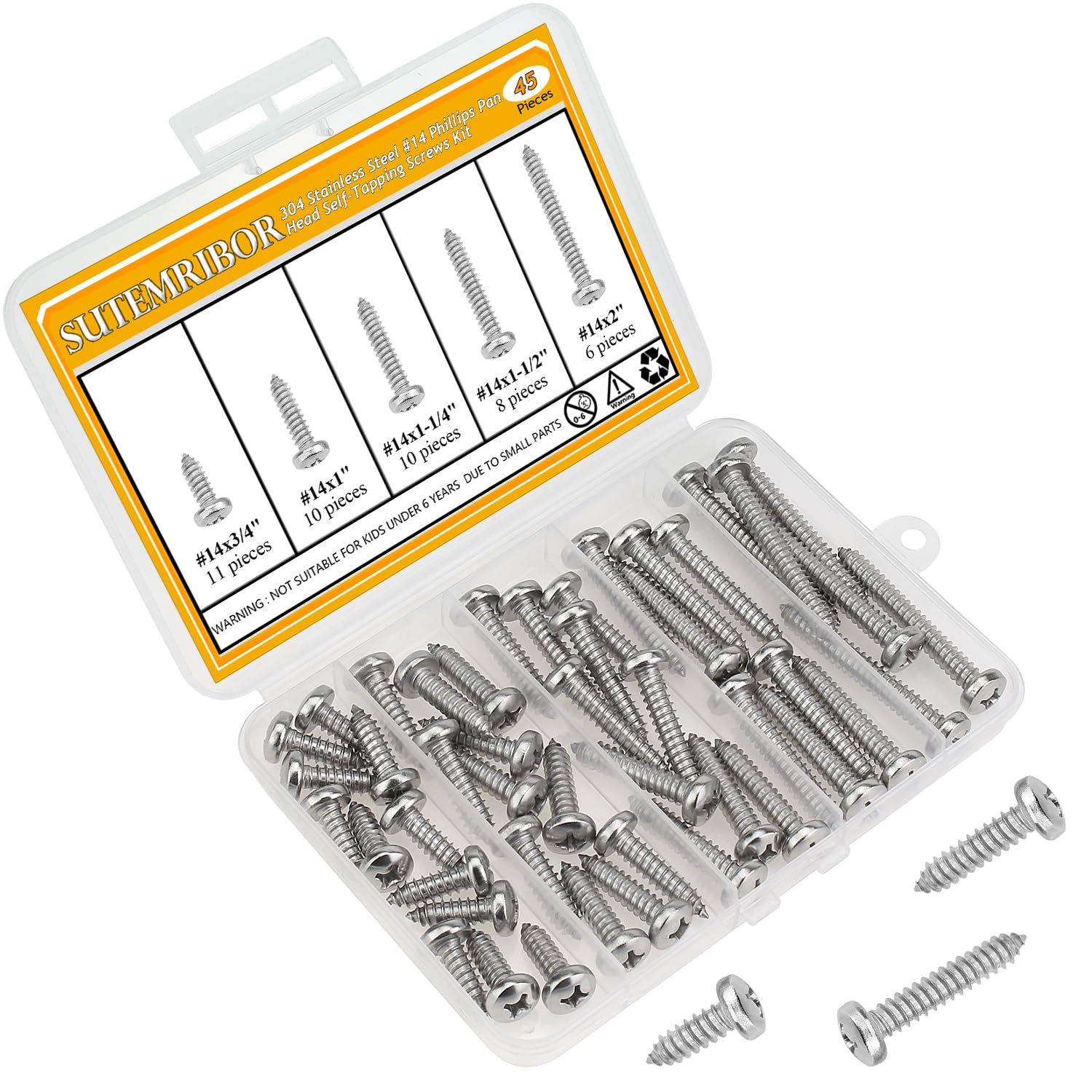 Thumbnail 6 de Sutemribor Wood Screws, 304 Stainless Steel