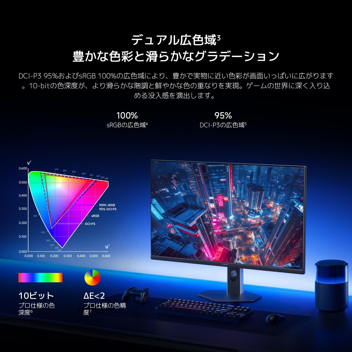 Thumbnail 6 de Xiaomi G27Qi 27インチ ゲーミングモニター WQHD・200Hz・Fast IPS