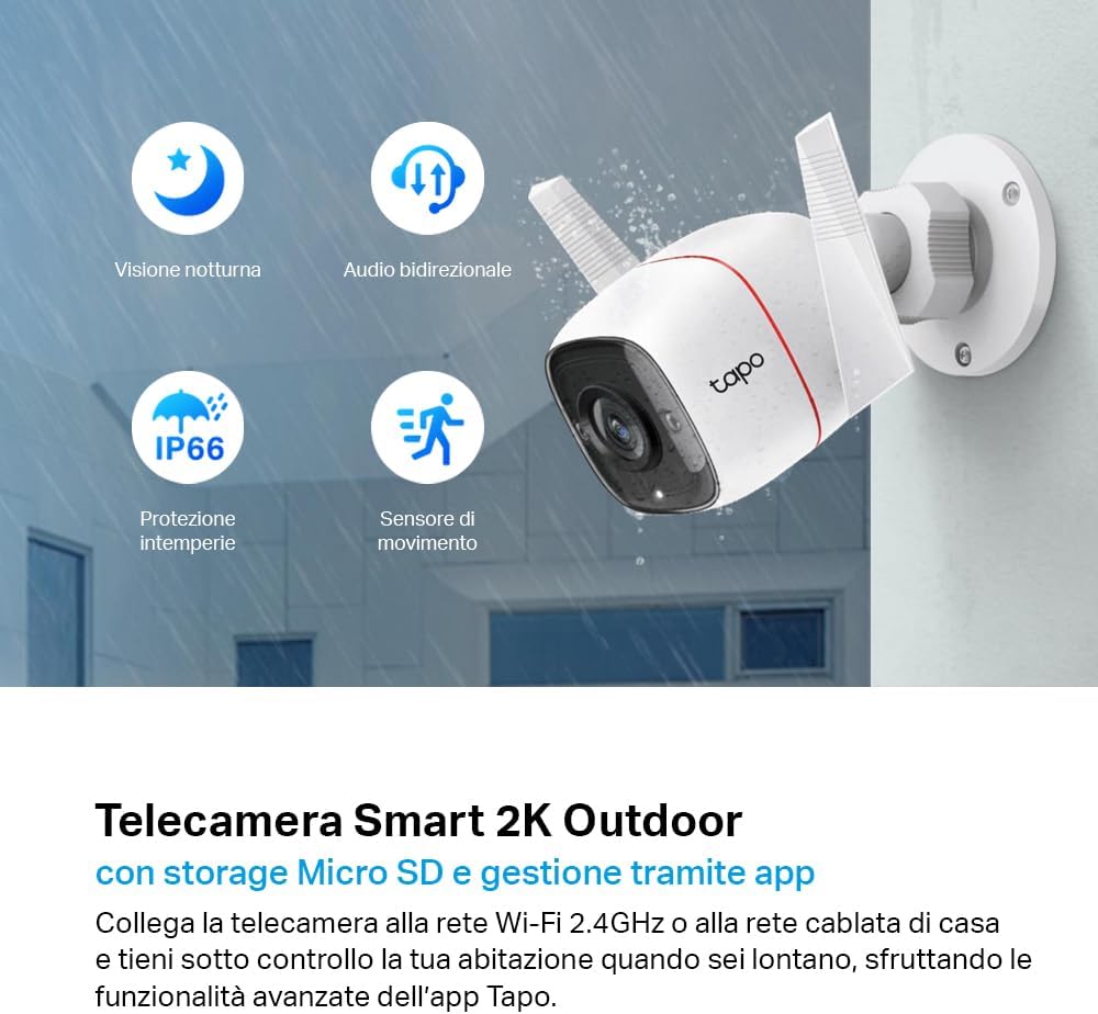 Thumbnail 1 de TP-Link Tapo C310 Telecamera Wi‑Fi esterno 1296P, visione notturna 30m