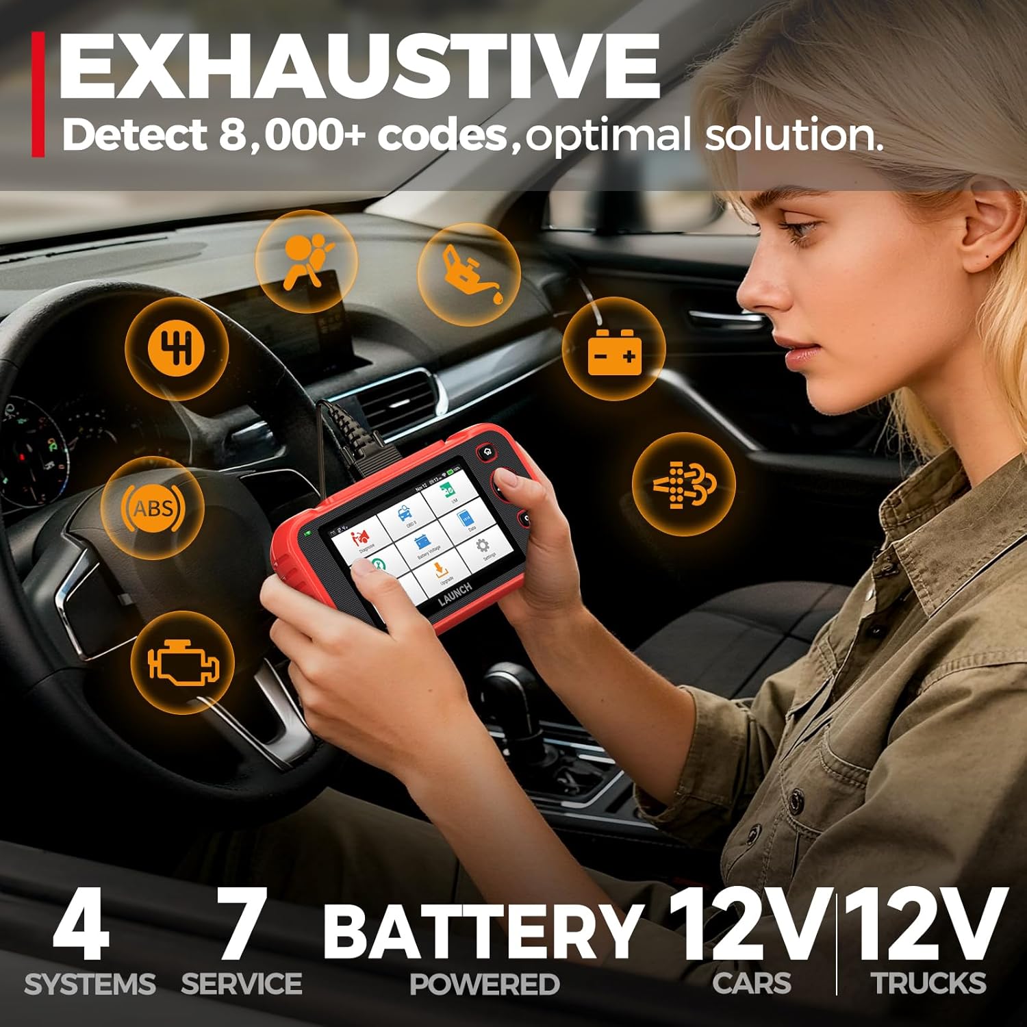 Detalle de LAUNCH CRP123I V3.0 OBD2: lettore diagnostico universale con aggiornamenti gratuiti a vita