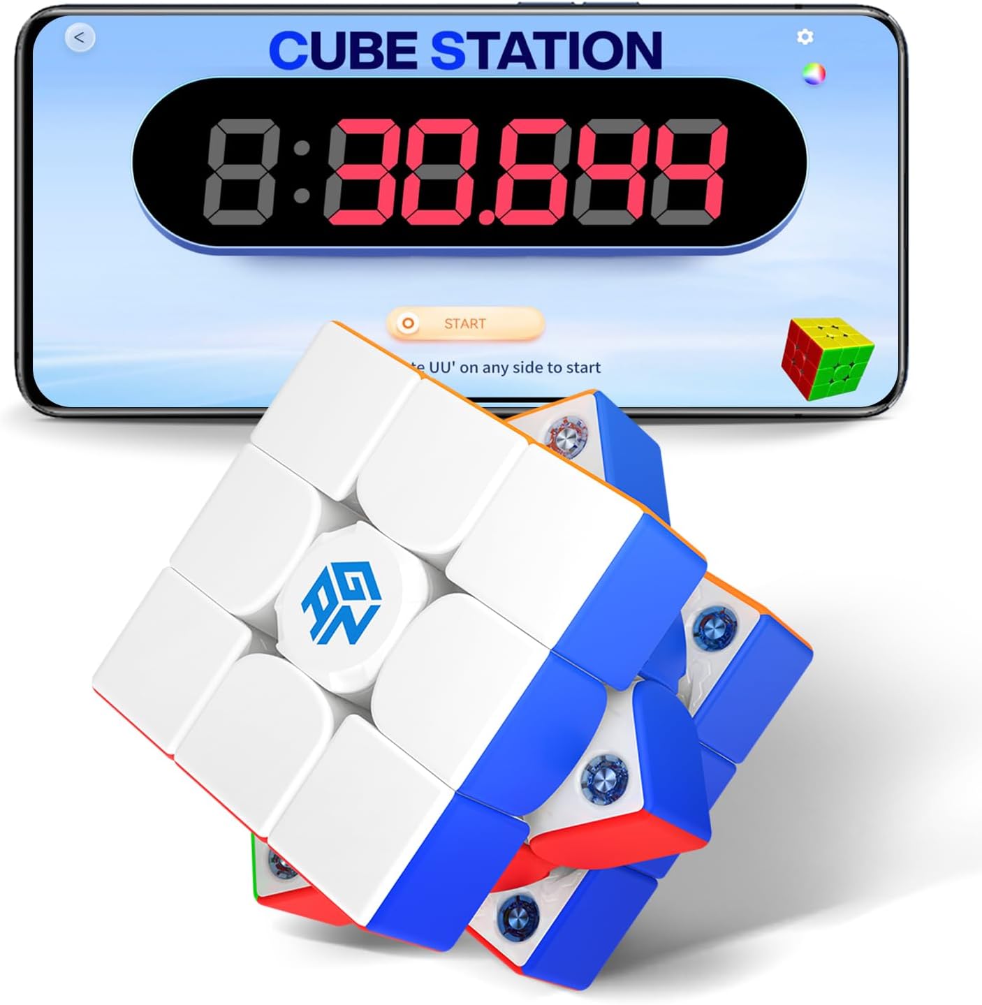 GAN 356 i carry2: Cubo Magico 3x3 Magnetico con App e Batai di Prestazione