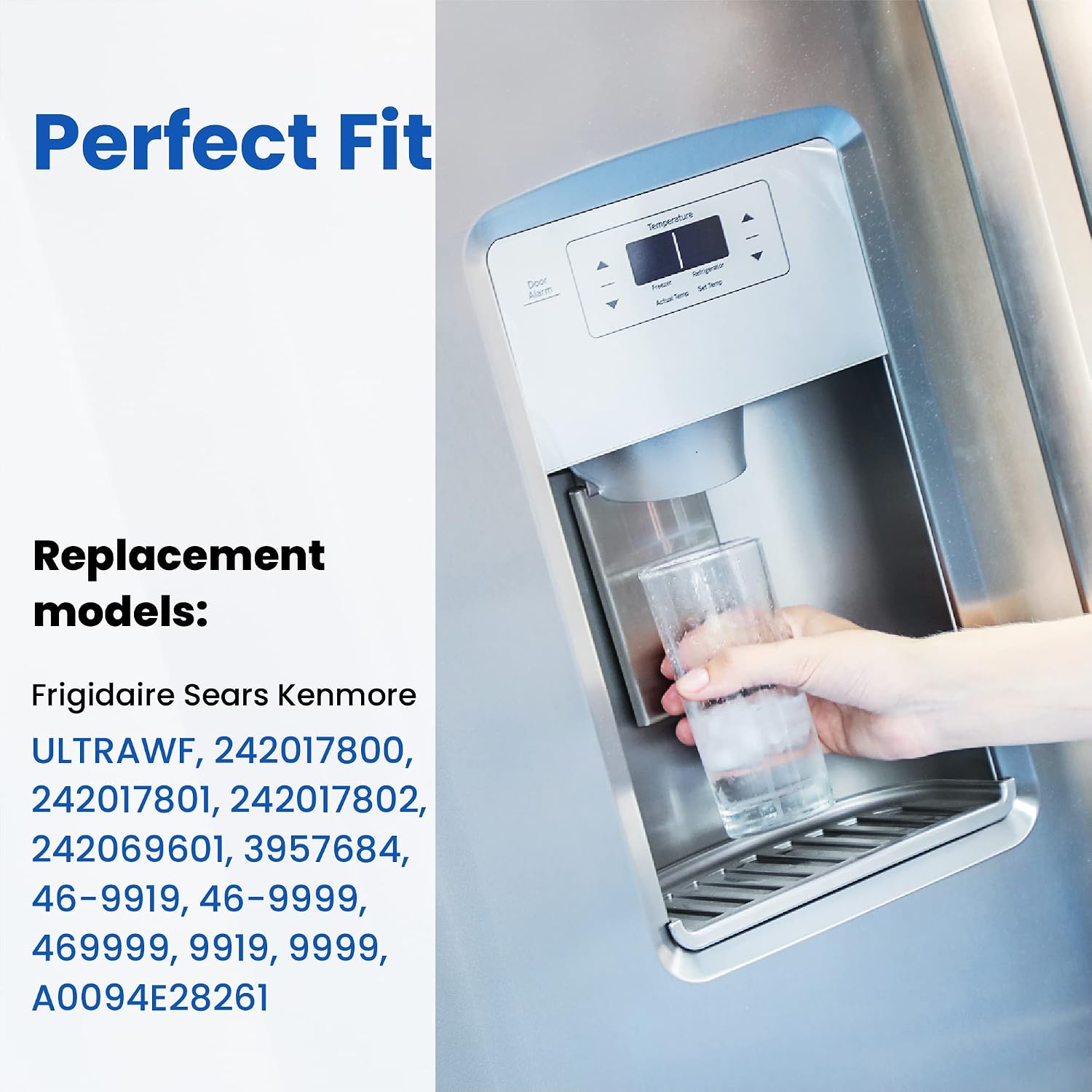 Thumbnail 3 de Haprait HP005 Refrigerator Water and Air Filter Replacement, 3-Pack