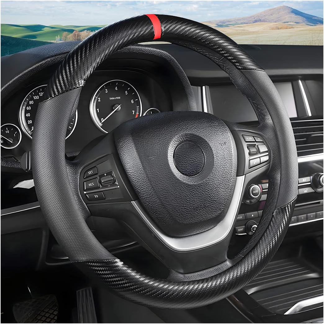 Detalle de Moly Magnolia Car Steering Wheel Cover, 15-Inch