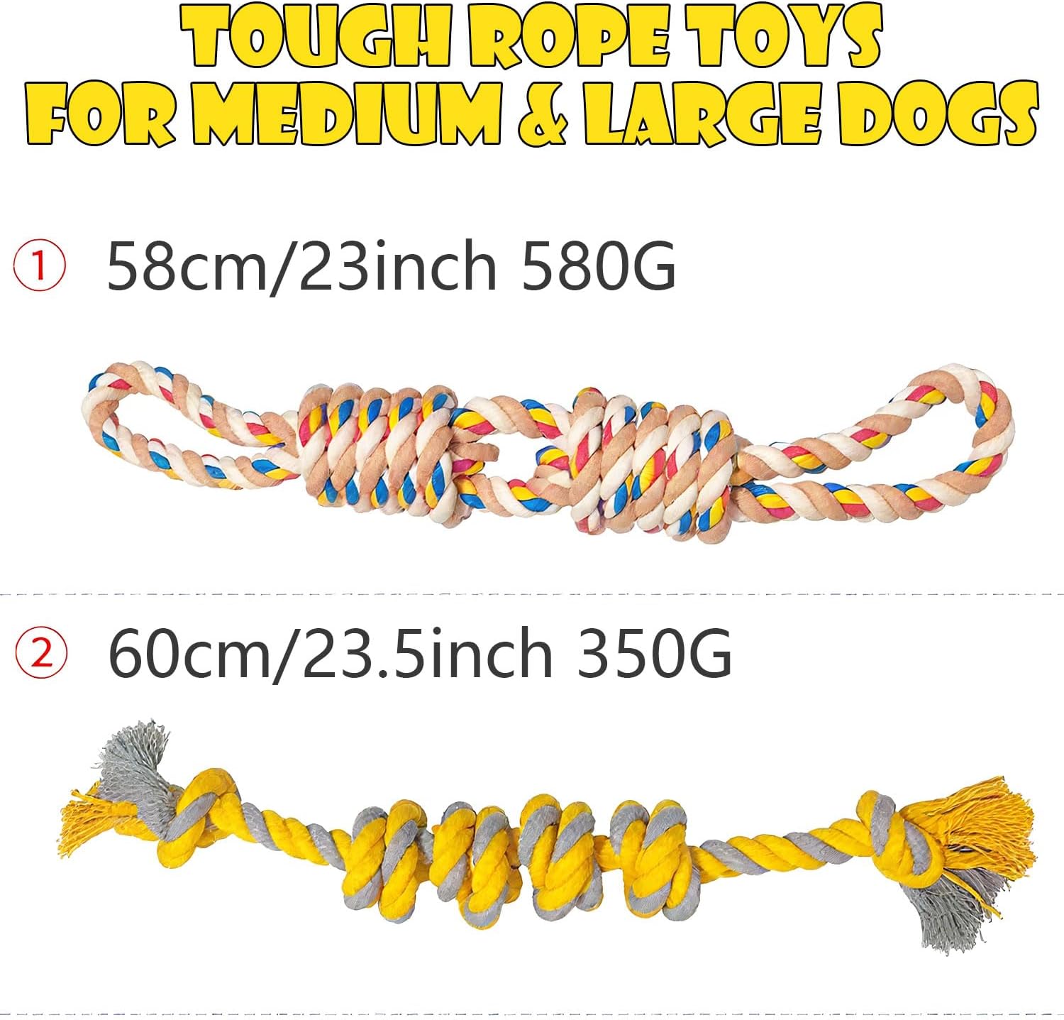 Detalle 2 de Speedy Panther 60cm Cotton Rope Toy for Large Dogs