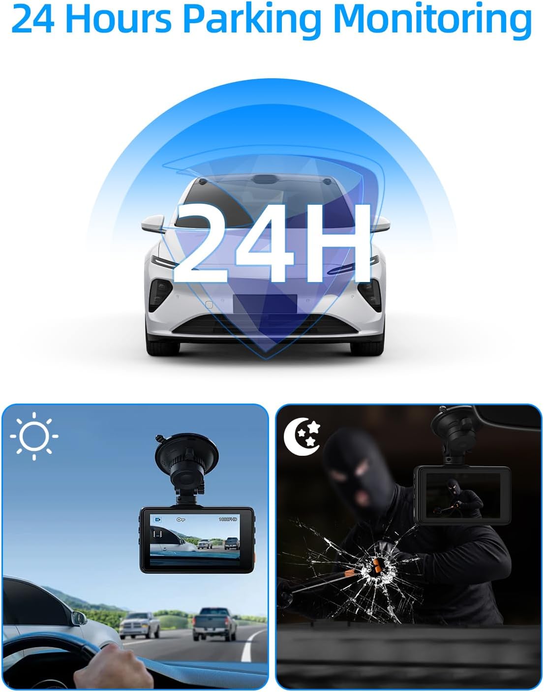 Thumbnail 5 de RIIEYOCA USB-C Dash Cam Hardwire Kit with LED Screen (12V–24V to 5V) with ACC support