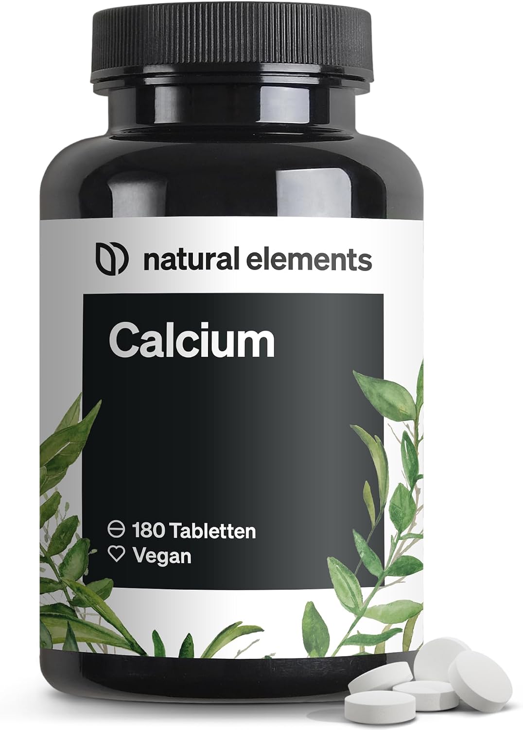 Detalle de natural elements Calcium Tabletten 800 mg Kalzium Tagesdosis 💊